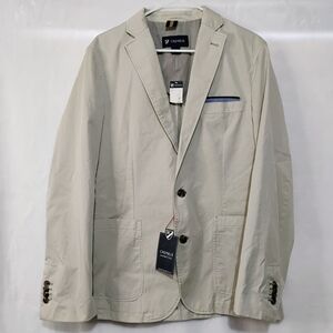Cremieux Beige Lightweight Cotton Blazer Sport Coat Jacket NWT Stain READ